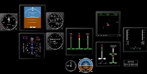 PanelBuilder Canadair CL145 Instrument Add-on-Download for default X-Plane